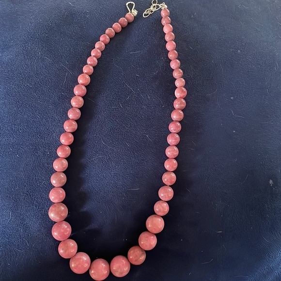 Rose Rhodonite Graduated Bead Necklace by Jay King - Picture 6 of 13